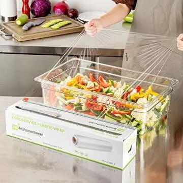 Restaurantware 18 Inch x 2000 Feet Cling Wrap - Ideal Food Storage Solution