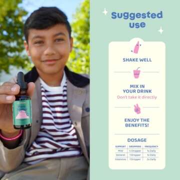 JoySpring Kids' Liquid Cleanse – Natural Liquid Detox, Alcohol-Free Supplement for Digestive Health (1 fl oz) 30 Servings