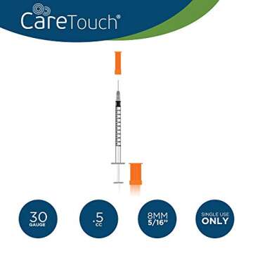 Care Touch Insulin Syringes - 30g 5/16" 100 Pack