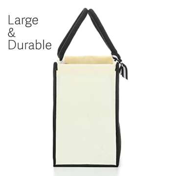 HODREU Nana Gifts Nana Tote Bag for Women Personalized Beach Bag Waterproof Canvas Bag Inspirational Nana Gifts for Women Grandma Nana Grandmother Gigi Birthday Retirement Travel Camping Bag