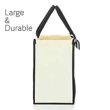 HODREU Nana Gifts Nana Tote Bag for Women Personalized Beach Bag Waterproof Canvas Bag Inspirational Nana Gifts for Women Grandma Nana Grandmother Gigi Birthday Retirement Travel Camping Bag