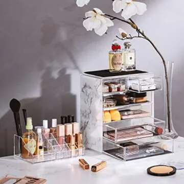 Sorbus Makeup Organizer - Chic Storage for Beauty Lovers