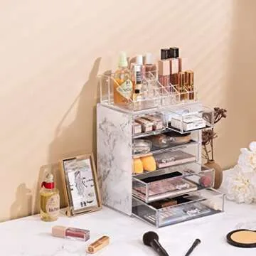Sorbus Makeup Organizer - Chic Storage for Beauty Lovers