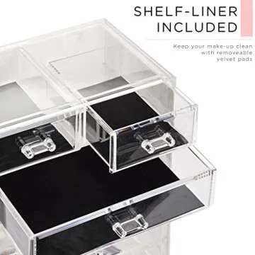 Sorbus Makeup Organizer - Chic Storage for Beauty Lovers