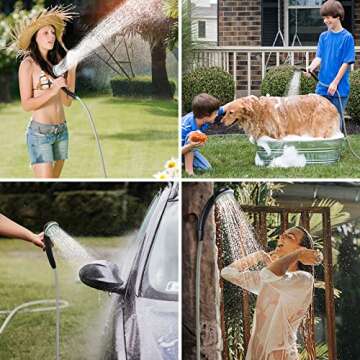 KEDSUM Portable Shower, Portable Camp Shower Pump with Rechargeable Battery, Portable Shower for Camping, Portable Outdoor Shower Head for Camping, Hiking, Traveling(+ Handheld Sprayer)