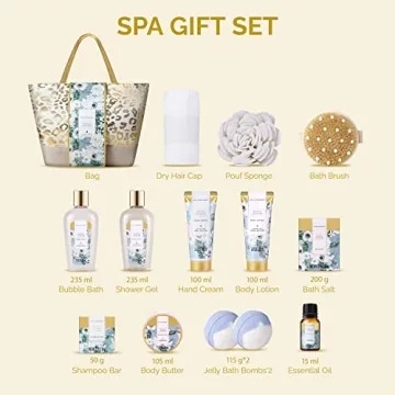 Spa Gift Basket for Women - 15pcs Relaxing Kit
