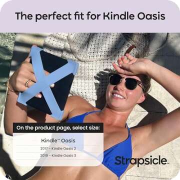 Hand Straps for Kindle Oasis (Pack of 2) - Holder for Kindle Oasis - E-Reader Straps for Comfortable Reading Experience - Kindle Accessories & Gift