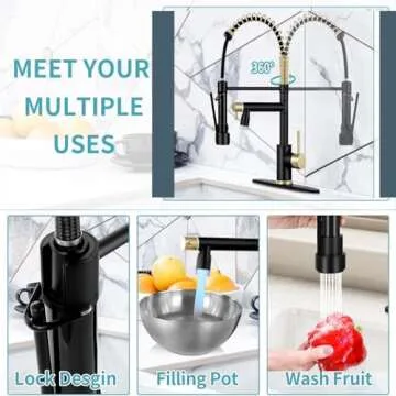 VIDEC Smart Kitchen Faucet With 3 Spray Modes Available