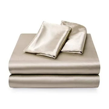 Satin King Size Bed Sheets - Soft Taupe Bedding Set