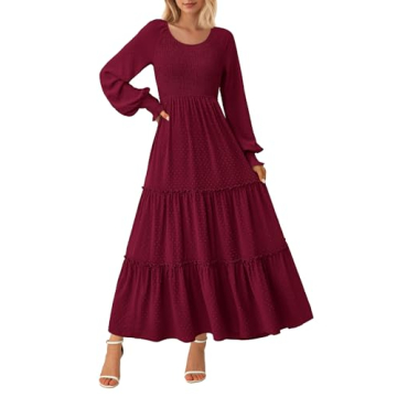Stylish PRETTYGARDEN Women's Smocked Maxi Dress for All Occasions