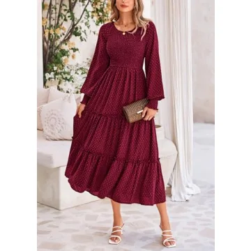 Stylish PRETTYGARDEN Women's Smocked Maxi Dress for All Occasions