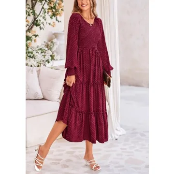 Stylish PRETTYGARDEN Women's Smocked Maxi Dress for All Occasions