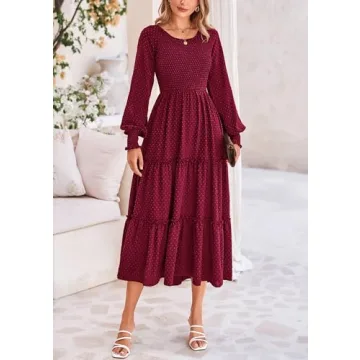 Stylish PRETTYGARDEN Women's Smocked Maxi Dress for All Occasions