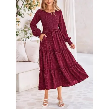 Stylish PRETTYGARDEN Women's Smocked Maxi Dress for All Occasions