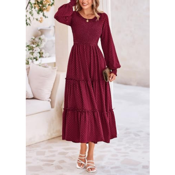 Stylish PRETTYGARDEN Women's Smocked Maxi Dress for All Occasions