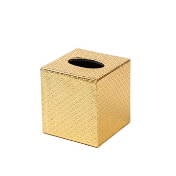 Elegant Gold Tissue Box Cover for Home or Office Decor
