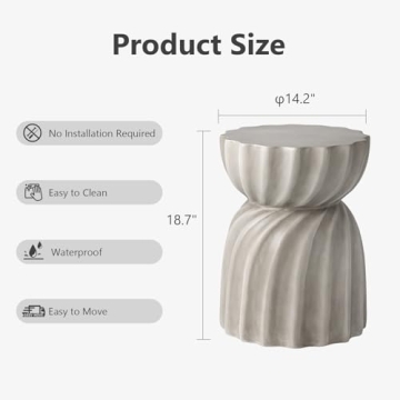 SUNBURY Outdoor Table - Stylish Accent for Home & Garden