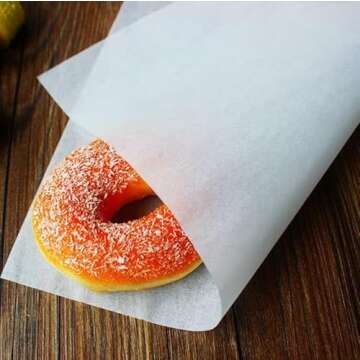 Concession Essentials 10 x 10.75 Inch Dry-Waxed Paper Deli Wraps, White, Light-Grade, Interfolded, 5...