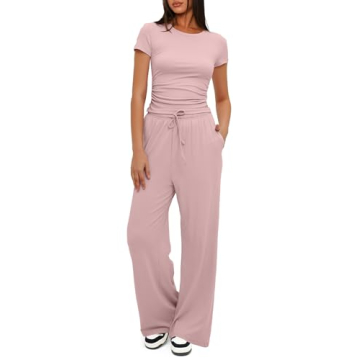 Darong Women's Stylish Ruched Lounge Set for Comfort