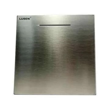 LUSEN Made of Stainless Steel,Bigger Safe Box Money Savings Bank for Kids,Can Only Save The Piggy Bank That Cannot be Taken Out (8.0inX8.0inX8.0in)