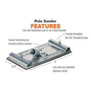 Warner 256 Professional Pole Sander for Drywall Sanding