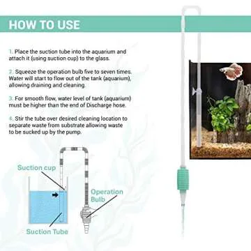 TERA PUMP Nano Aquarium Siphon Cleaner for Small Tanks