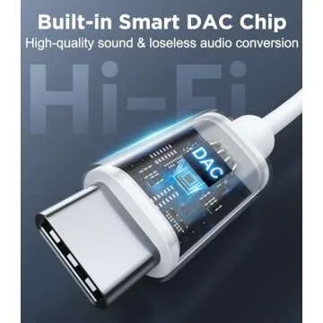 USB C to 3.5mm Audio Headphone Adapter, Type C to Headphone Jack Adapter, Aux Audio Dongle Cable Cord Compatible with iPhone 16 Pro Max/16E/15,Samsung Galaxy S25 Ultra/S24/S23,Pixel,iPad Pro, 2 Pack