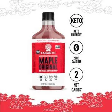 Lakanto Sugar Free Maple Syrup - Keto Friendly Maple Flavor