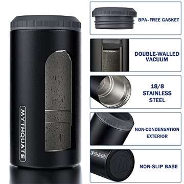 3 in 1 Slim Can Cooler - Keep Drinks Cold for Hours