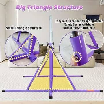 Foldable Gymnastics Bar for Ages 3-15 | FC FUNCHEER