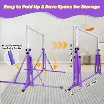 Foldable Gymnastics Bar for Ages 3-15 | FC FUNCHEER