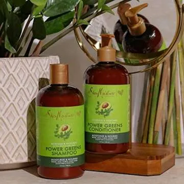 SheaMoisture Power Greens Curly Hair Shampoo & Conditioner