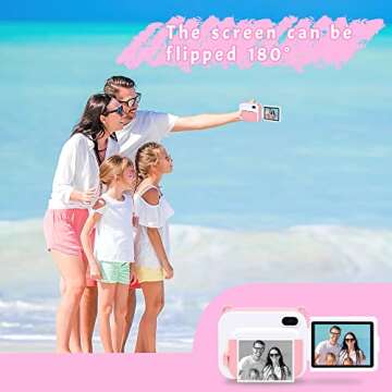 SudnXih Instant Print Kids Camera for Girls 4-8 – Creative and Fun Photo Gifts