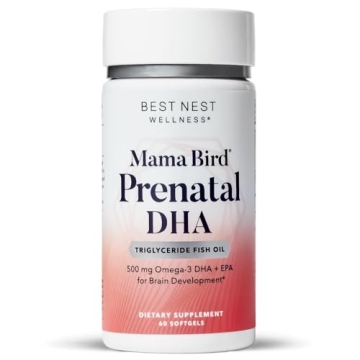 Premium Prenatal DHA for Healthy Pregnancy & Baby Development - 60 Softgels