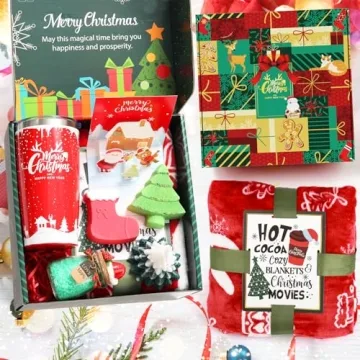 20oz Xmas Tumbler Gift Basket for Women