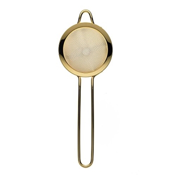 Elegant Barfly Cocktail Strainer in Gold - Perfect for Bartenders and Home Mixologists