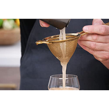 Barfly Gold Cocktail Strainer for Mixologists and Bartenders
