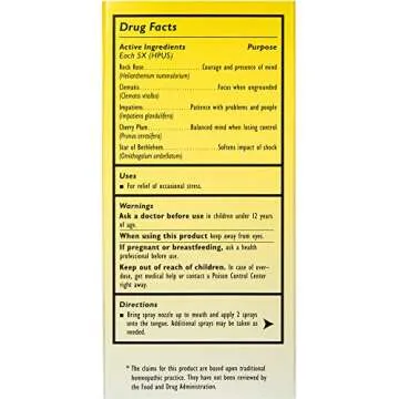 Bach RESCUE REMEDY Spray 20mL, Natural Stress Relief, Homeopathic Flower Essence, Vegan, Gluten & Sugar-Free, Non-Habit Forming (Packaging May Vary)