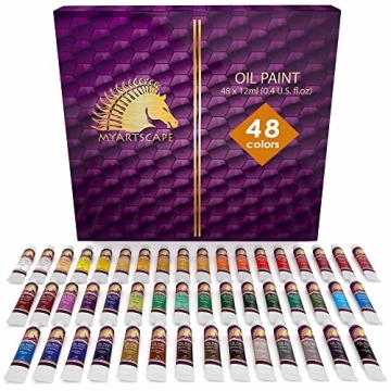 MyArtscape 48 Color Oil Paint Set - Vibrant Creativity Unleashed!