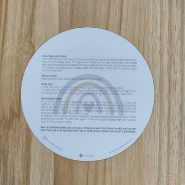 Moonkie Suction Plates for Baby | Food Grade Silicone Toddler Plates | 2 Pack