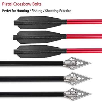 ZSHJGJR Mini Crossbow Bolts for Archery and Hunting
