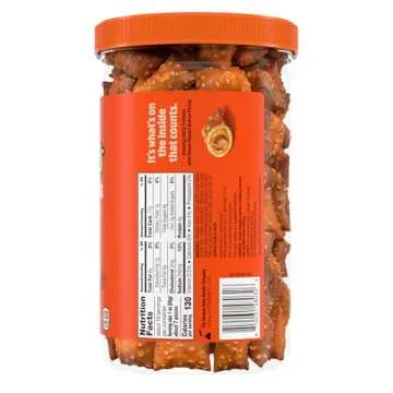 Reese's Filled Pretzels - Sweet and Salty Snack Jar 18oz
