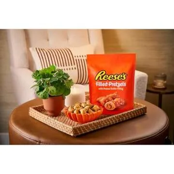 Reese's Filled Pretzels - Sweet and Salty Snack Jar 18oz
