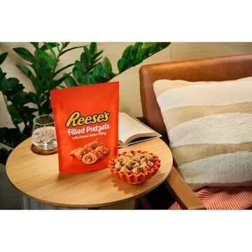 Reese's Filled Pretzels - Sweet and Salty Snack Jar 18oz
