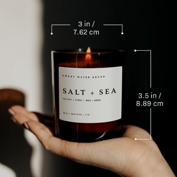 Cozy Winter Soy Candle with Pine and Orange Scent