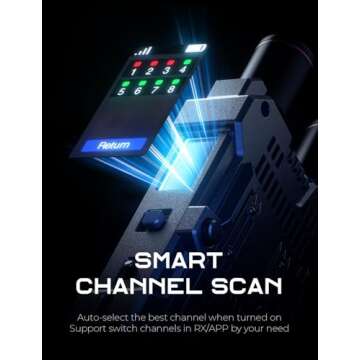 Hollyland Mars 4K Wireless Transmitter Receiver 5G SDI HDMI Video Transmission System, 4Kp30/1080p60, Support 23.98/29.97/59.94 FPS SDI Out, 450FT Los Range 66ms Latency, 4 App Monitoring (1TX+1RX)