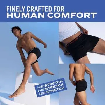 Pair of Thieves Men’s Boxer Briefs - Soft, Breathable Cotton Underwear - 4-Way Stretch, Tag-Free, Comfort Waistband (4 Pack) Black