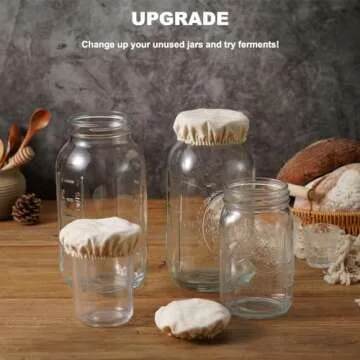 Eco-Friendly Cloth Covers for Fermentation Jars 5-Pack