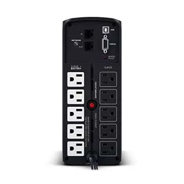 CyberPower CP850PFCLCD PFC Sinewave UPS System, 850VA/510W, 10 Outlets, AVR, Mini-Tower