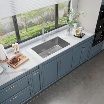 32 Stainless Steel Kitchen Sink Noise Reduction Lifetime Warranty